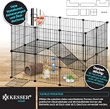 KESSER® Parc Enclos Double grillagé en métal grillagé XXL avec Porte Enclos pour Petits Animaux et cochons d'Inde Libre, Cage pour Petits Animaux et Lapins - 6