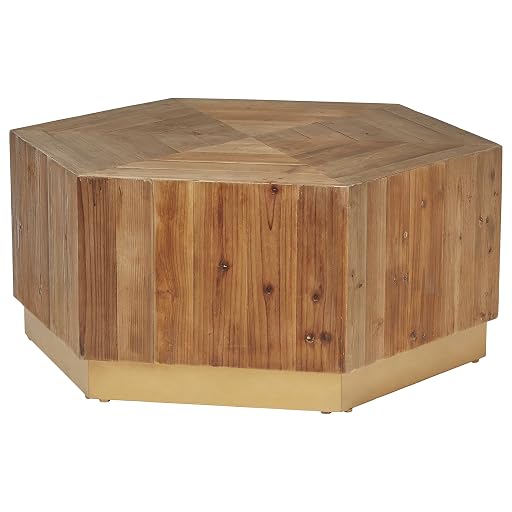 Rivet Rustic Reclaimed Fir Wood Coffee Table