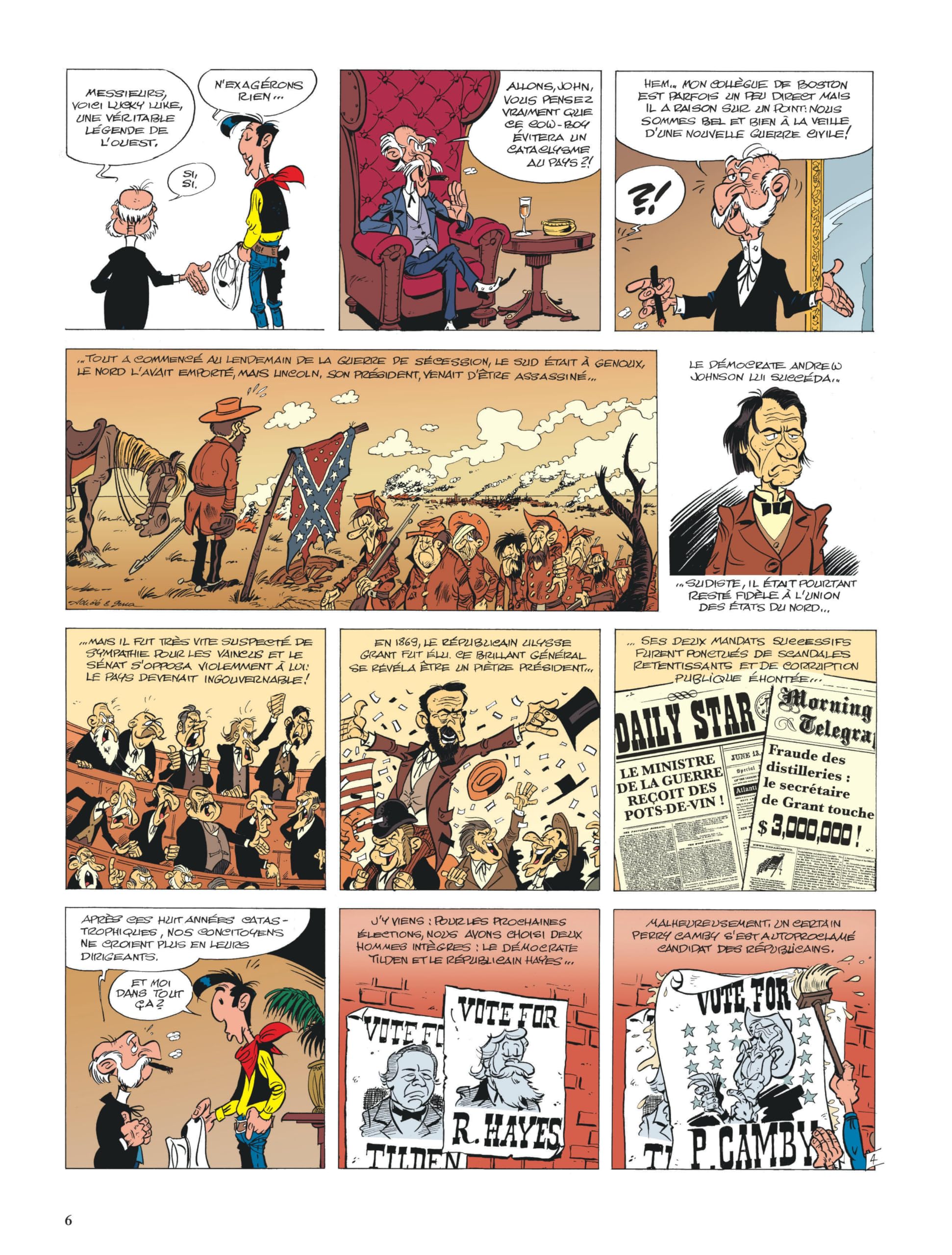 Les Aventures de Lucky Luke d'apr�s Morris - Tome 3 - L'Homme de Washington Gerra Laurent and Achd� - PT04