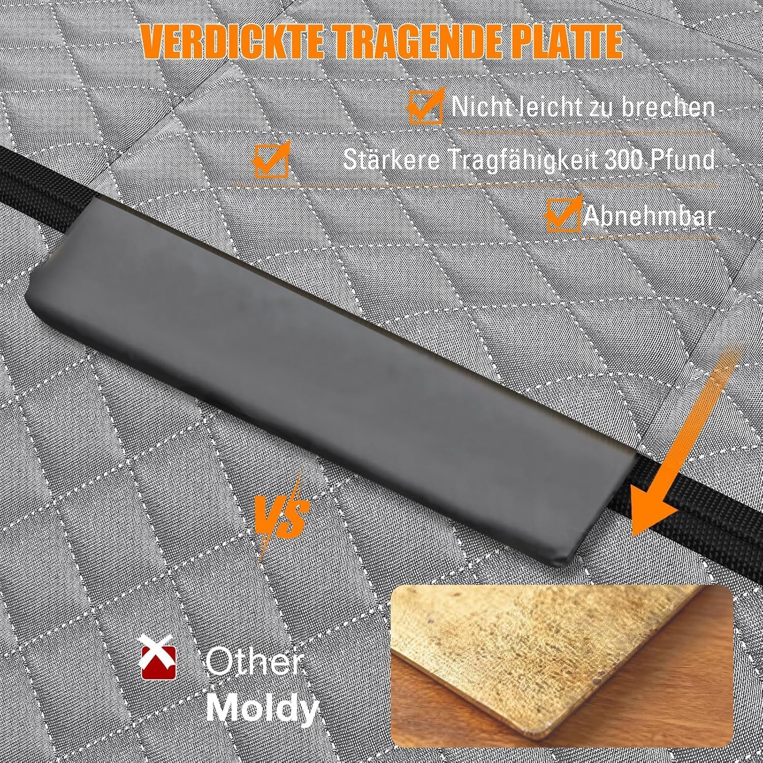 Pokrowiec na tylne siedzenie samochodu dla psa [127x62 cm], Wodoodporny, Odporny na zarysowania, Nośność 300 funtów, Ochraniacz tylnego siedzenia do SUV-ów i samochodów rodzinnych(szary)