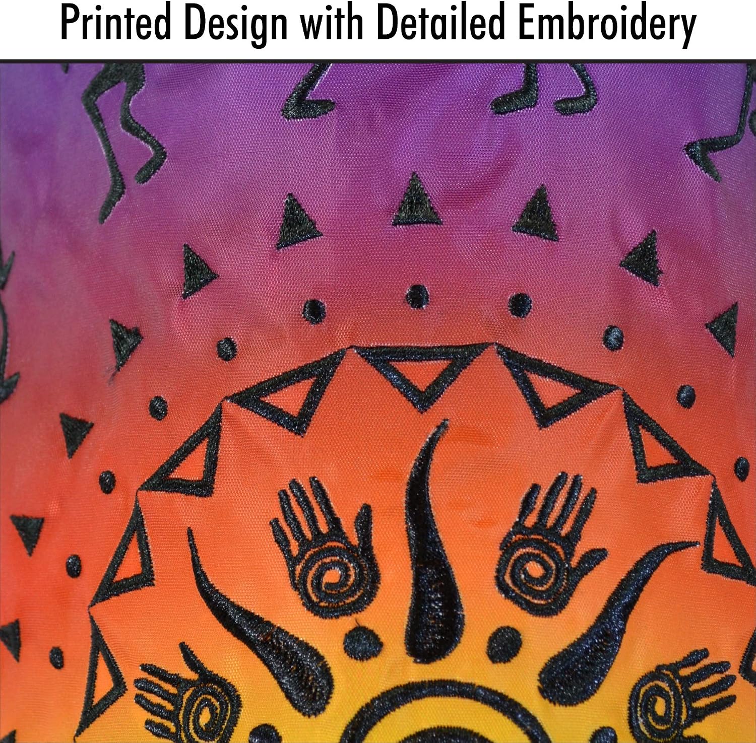 In the Breeze 5136 — Kokopelli Sunset 40-inch Windsock — Outdoor Southwest Decoration