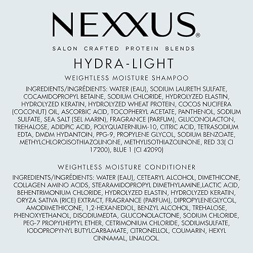 Miniatura 10 de Nexxus Champú y acondicionador Hydra-Light 2 unidades para el sistema de cuidado del cabello graso formulado con mezcla de proteinfusion 13.5 oz