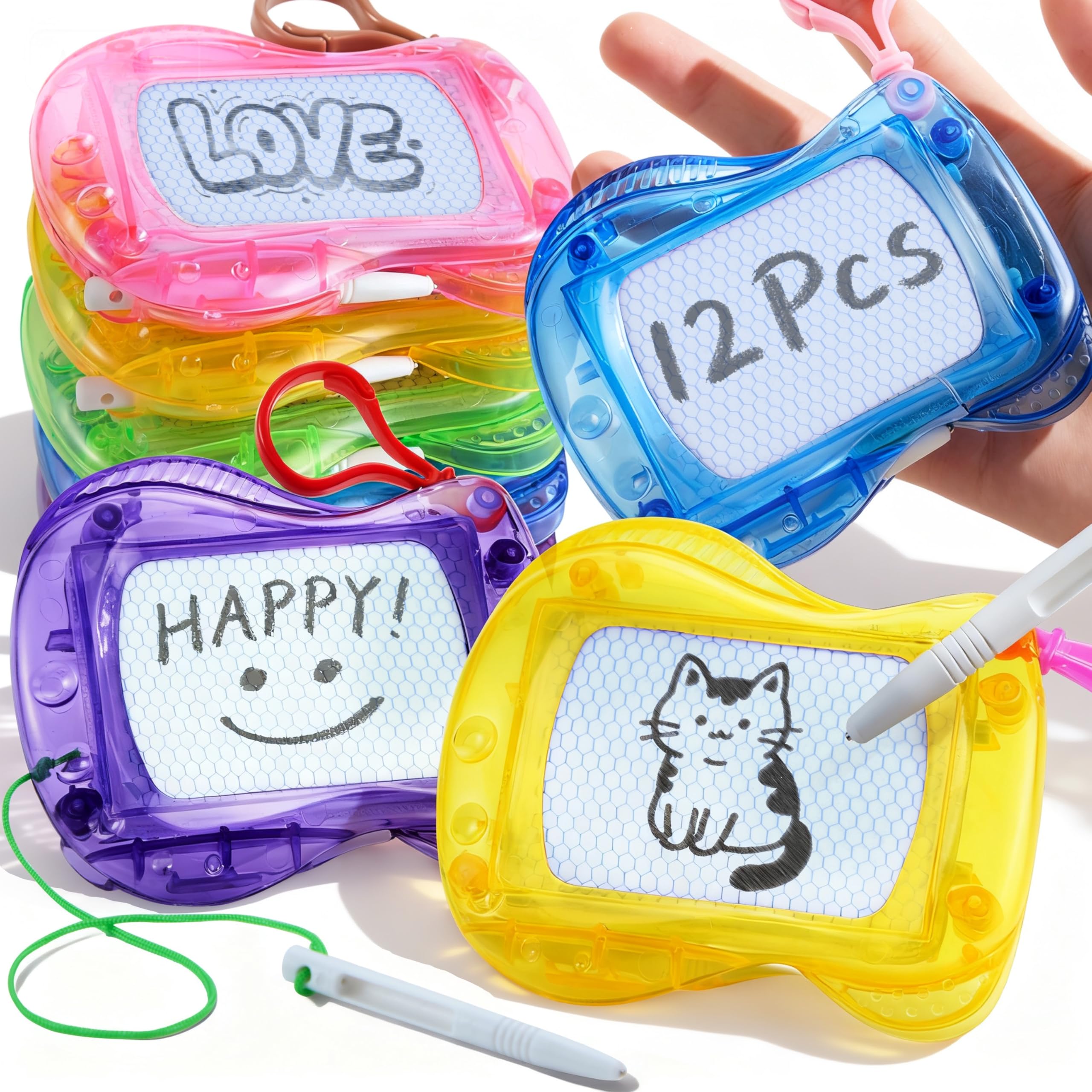 Amazon.com: JOYIN 12 Pcs Mini Magnetic Drawing Board, 6 Different