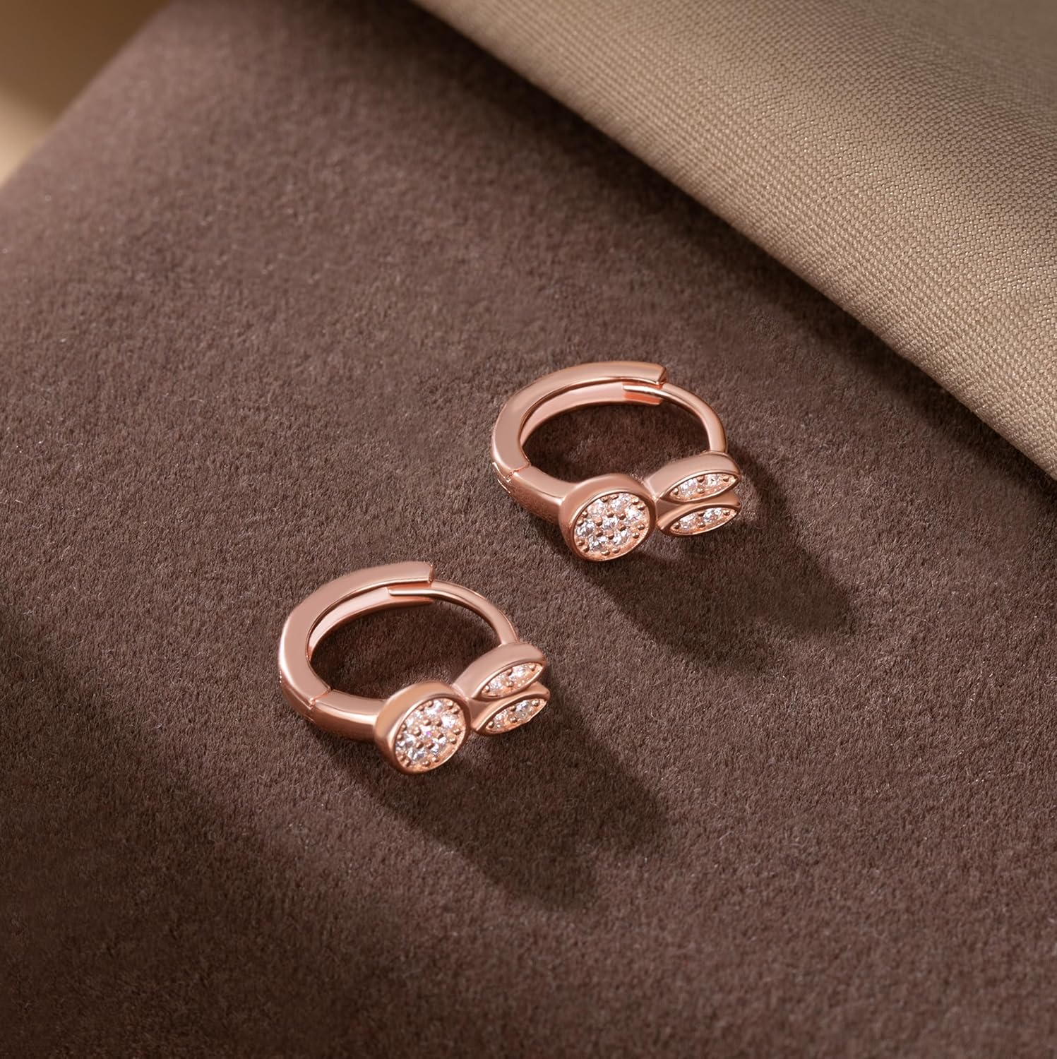 SLUYNZ Solid 925 Sterling Silver CZ Rabbit Earrings Hoop for Women Teen Girls Easter Bunny Hoop Earrings Huggie - Image 6