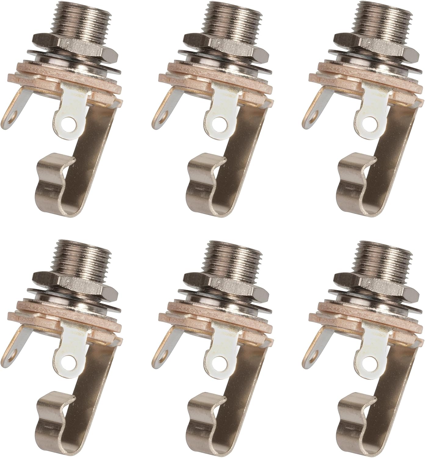 Switchcraft Output Jack, Mono, Long Thread - 6 Pack