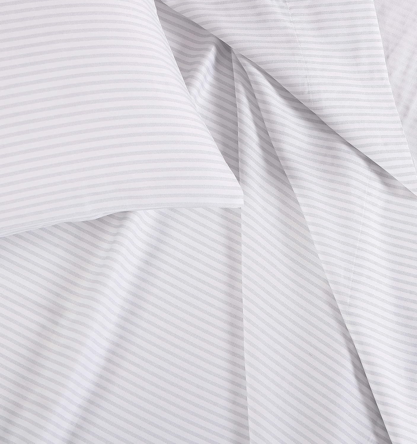 Laura Ashley Home - Sateen Collection - Sheet Set - 100% Cotton, Silky Smooth & Luminous Sheen, Wrinkle-Resistant Bedding, King, Lilian : Home & Kitchen