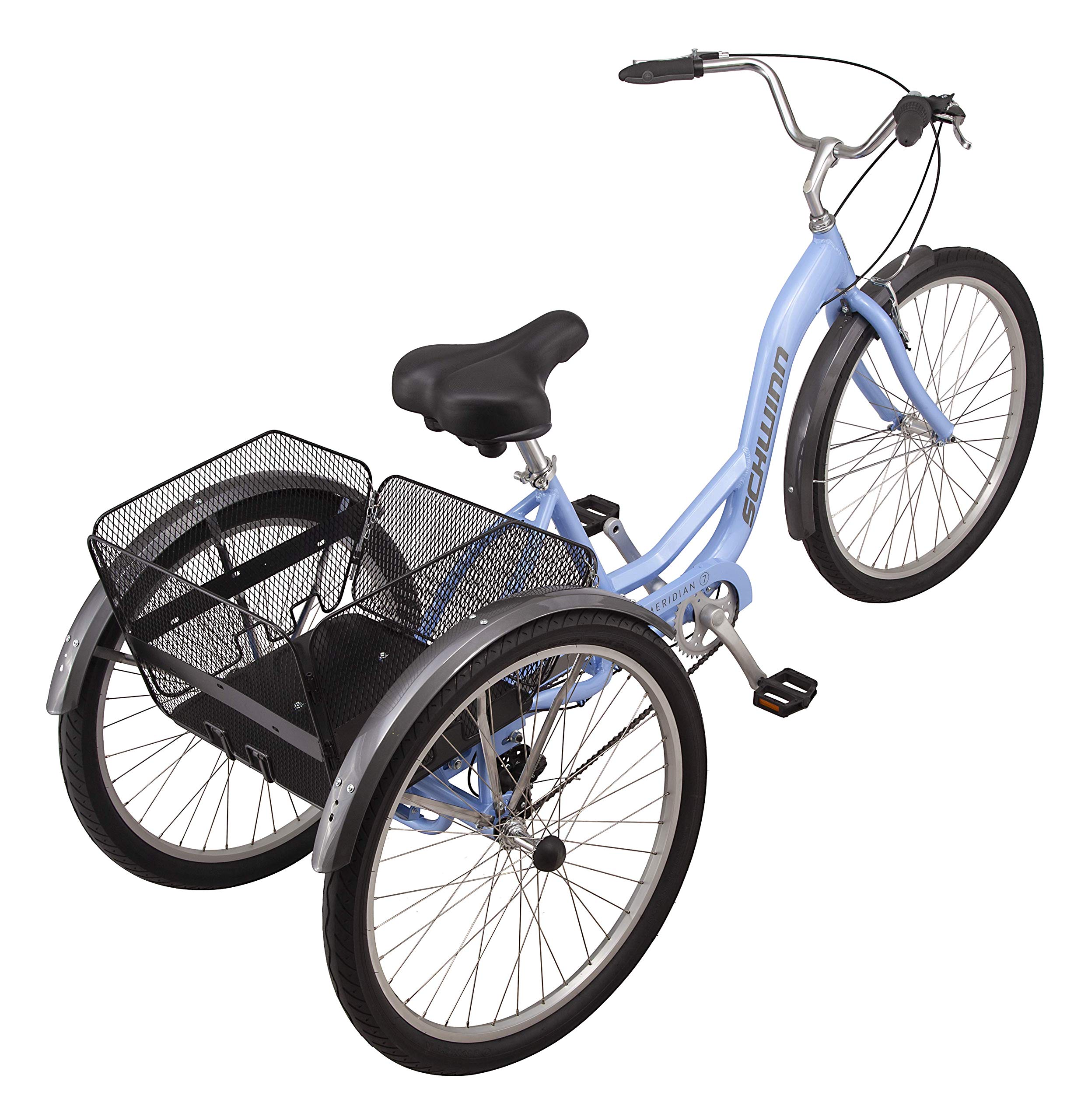 Schwinn Meridian Adult Tricycle, 24 or 26Inch Wheel Options, Low Step
