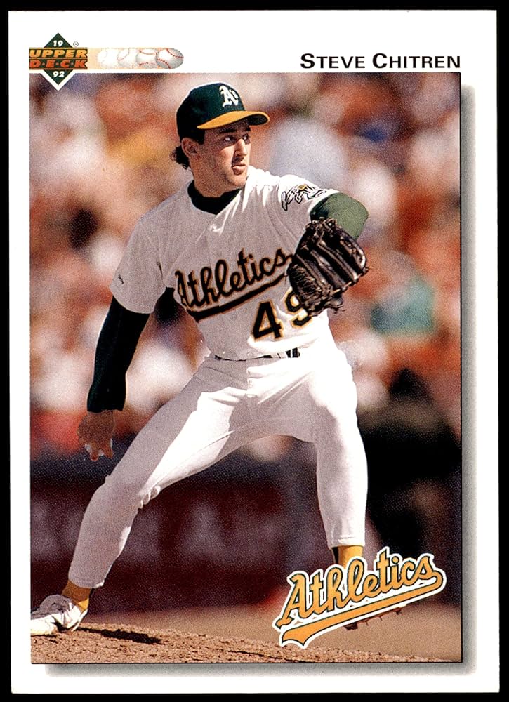 Amazon.com: 1992 Upper Deck # 471 Steve Chitren Oakland