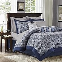 Vista 3 de Aubrey juego de cama completo de 12 piezas