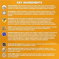 Vista 5 de Proteolytic Enzymes Supplement with Serrapeptase - Devils Claw, 90 Capsules, Promotes Joints Relief, Muscle and Tissue Health with Lasting Mobility