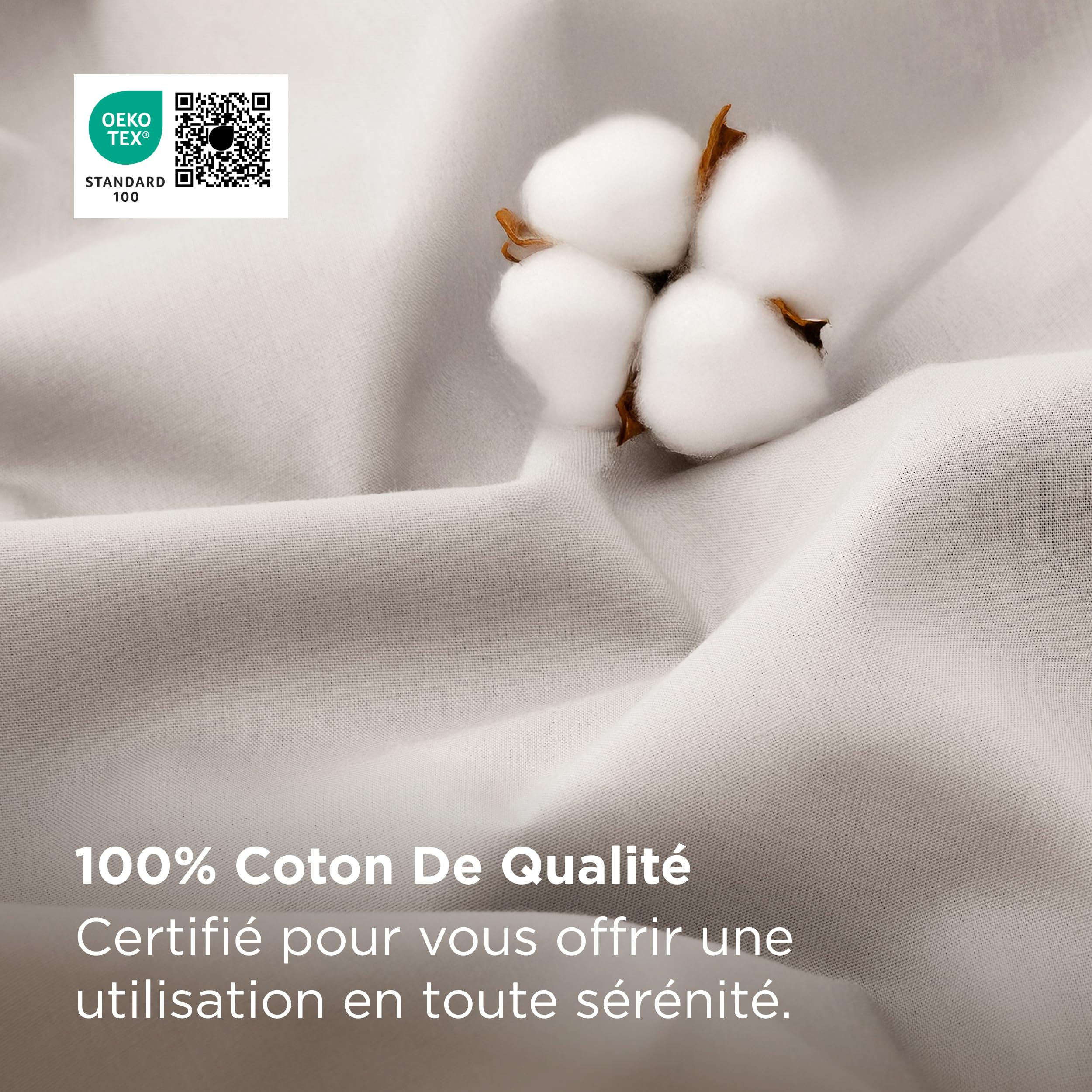 Bedsure Poszewka na kołdrę 200 x 200 – komplet pościeli ze 100% bawełny, certyfikat Oeko-Tex, poszwa na kołdrę 200 x 200 + 2 poszewki na poduszki 65 x 65 cm, z zamkiem błyskawicznym, kolor beżowy