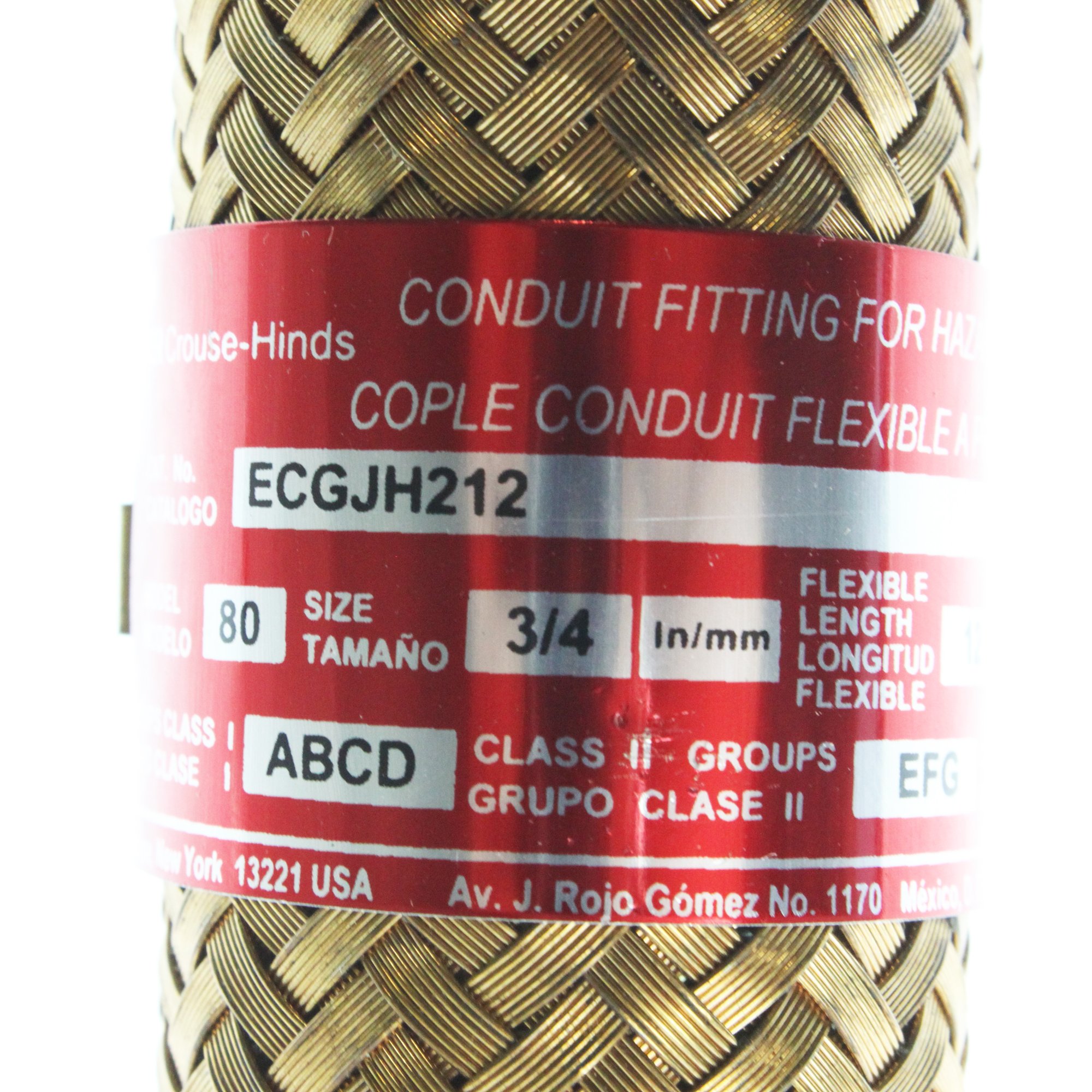 Crouse-Hinds ECGJH212 Hazardous Location Flexible Coupling, 12