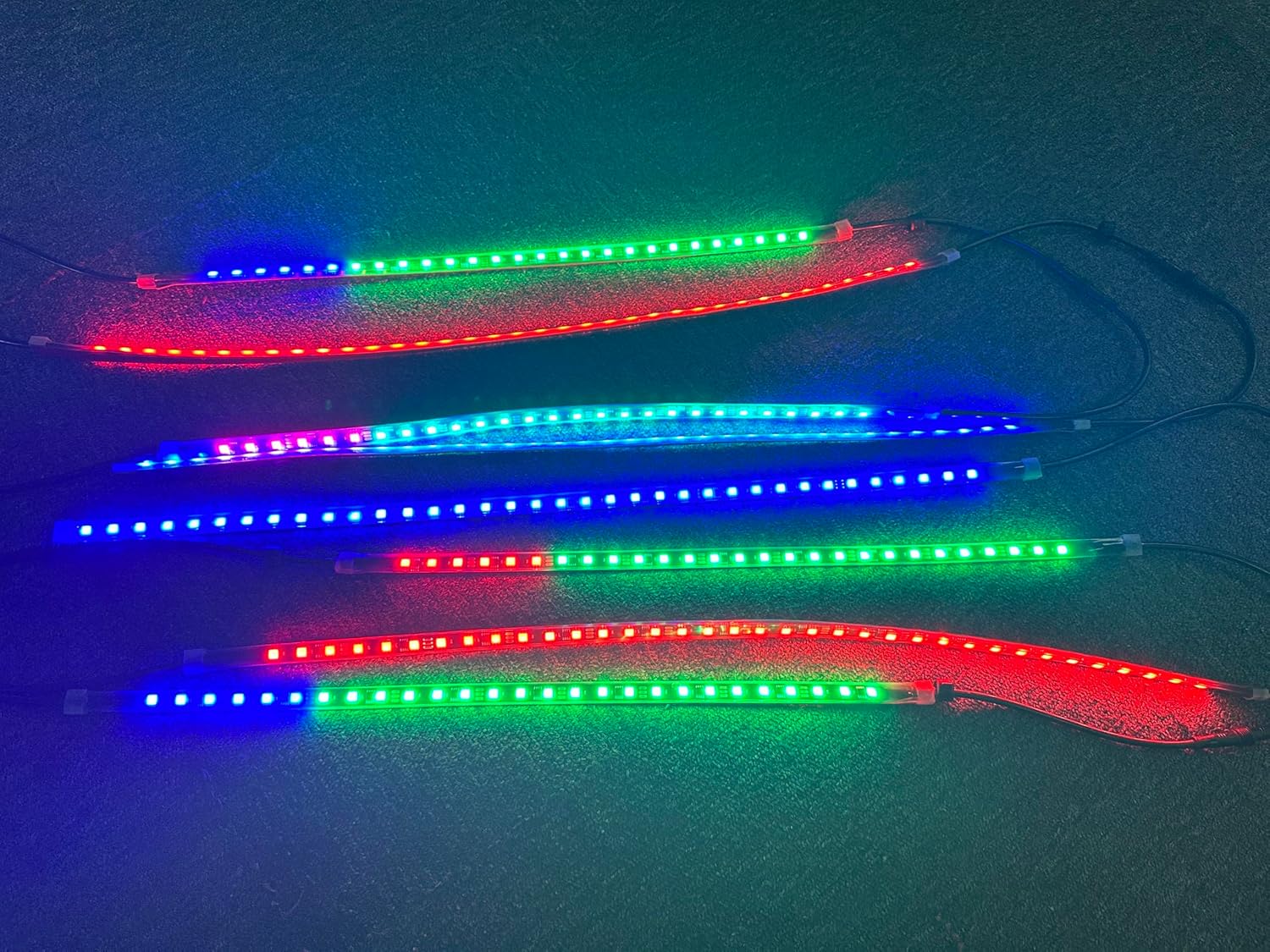 Quad Row Underglow Kit for Car, Car Led Underglow Lights,Bluetooth + Remote Control w/Turn Signals,Brake Function,Dream Chase RGB Million Colors Shift,Music & DIY Mode (Quad Row)