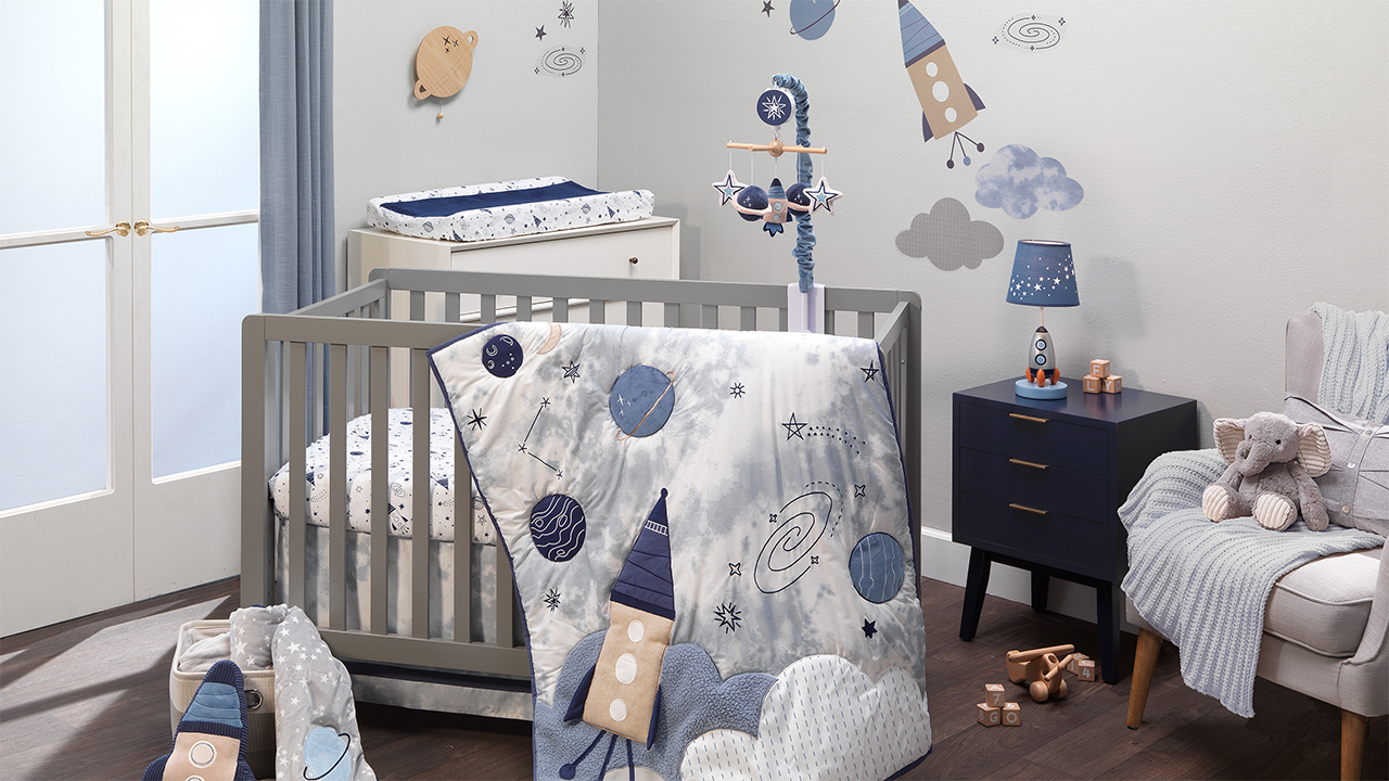 Amazon.com : Lambs & Ivy Sky Rocket Planets/Stars Musical Baby
