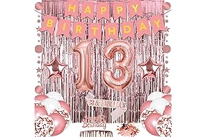 29-Piece Glamorous 13th Birthday Decorations for Girls