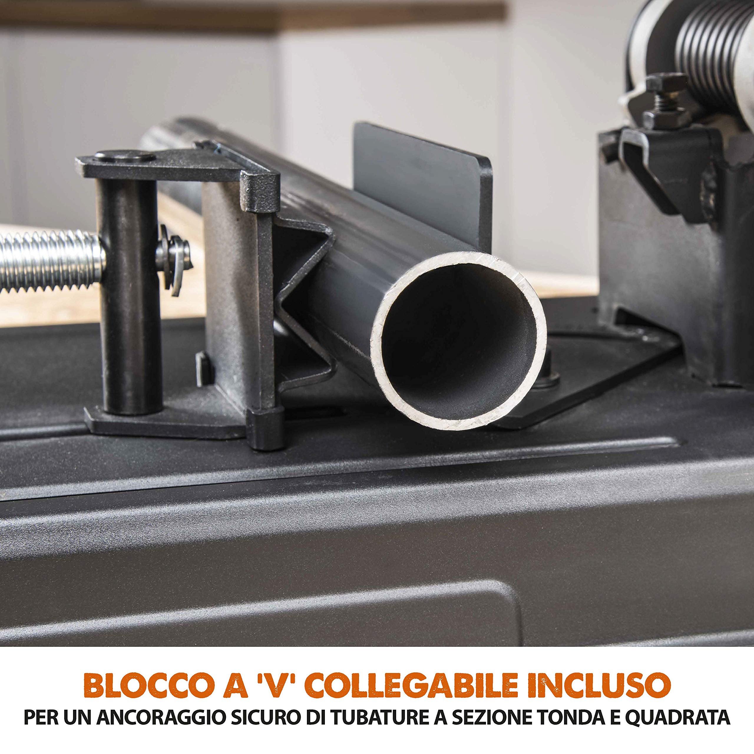 Evolution Power Tools 083-0003 R355Cps Troncatrice Per Ferro Multi Materiale, Esegue Tagli Su Acciaio, Alluminio, Plastica E Legno Anche Con Chiodi, 355 mm