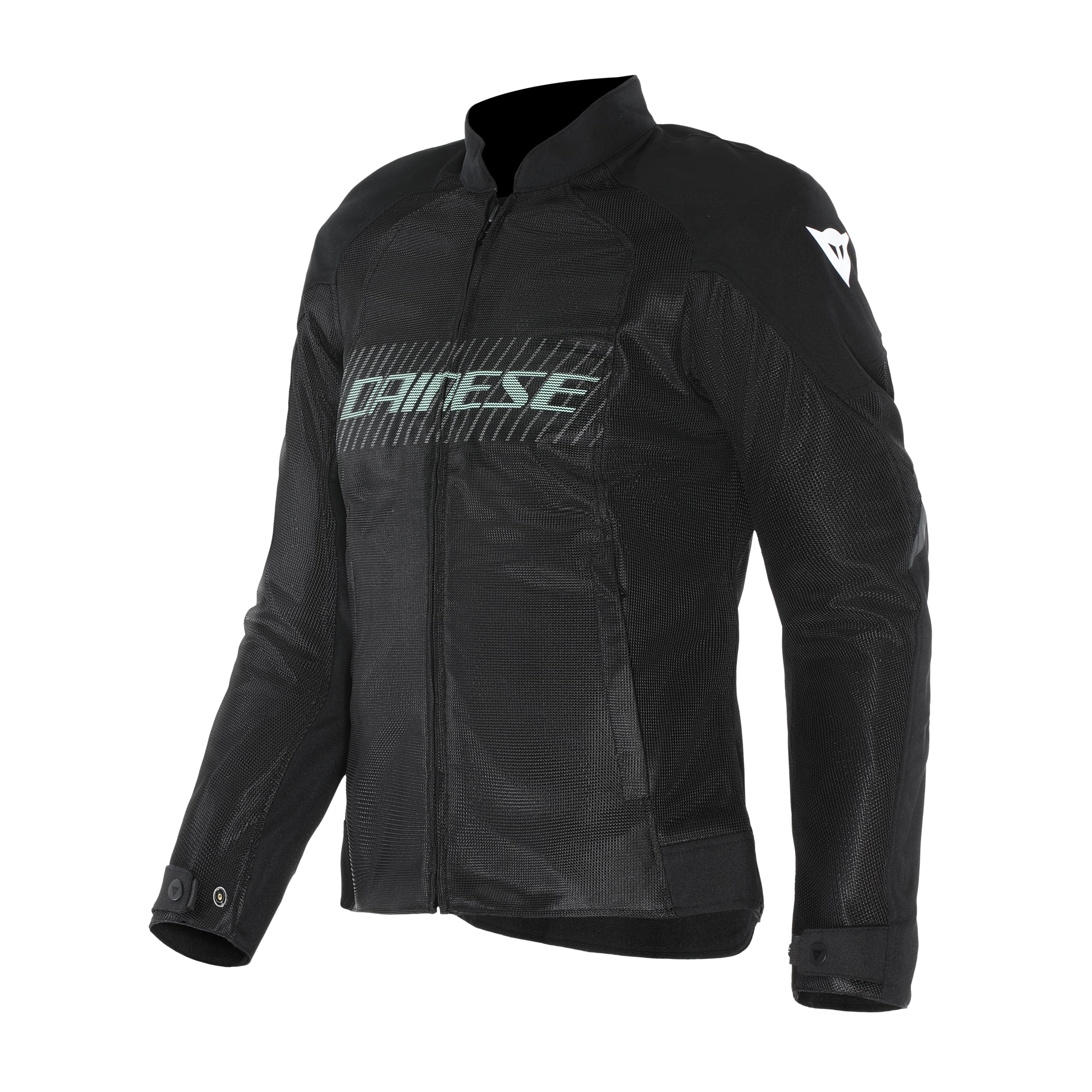 Dainese - Herosphere Air Tex Jacket Wmn, Textile Motorcycle Jacket, Ventilated And Summer, Women, Black/Grey/Light Green, 52