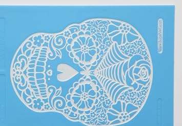 SugarVeil Flower Skull Mat
