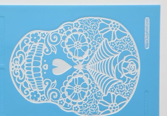 SugarVeil Flower Skull Mat
