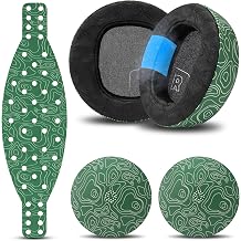 WC Mod Kit Maxwell 2 Cooling Gel Earpads + Extra Wide Silicone Headband + Magnetic Speaker Plates Compatible with Audeze Maxwell 2 by Wicked Cushions | Emerald Tide