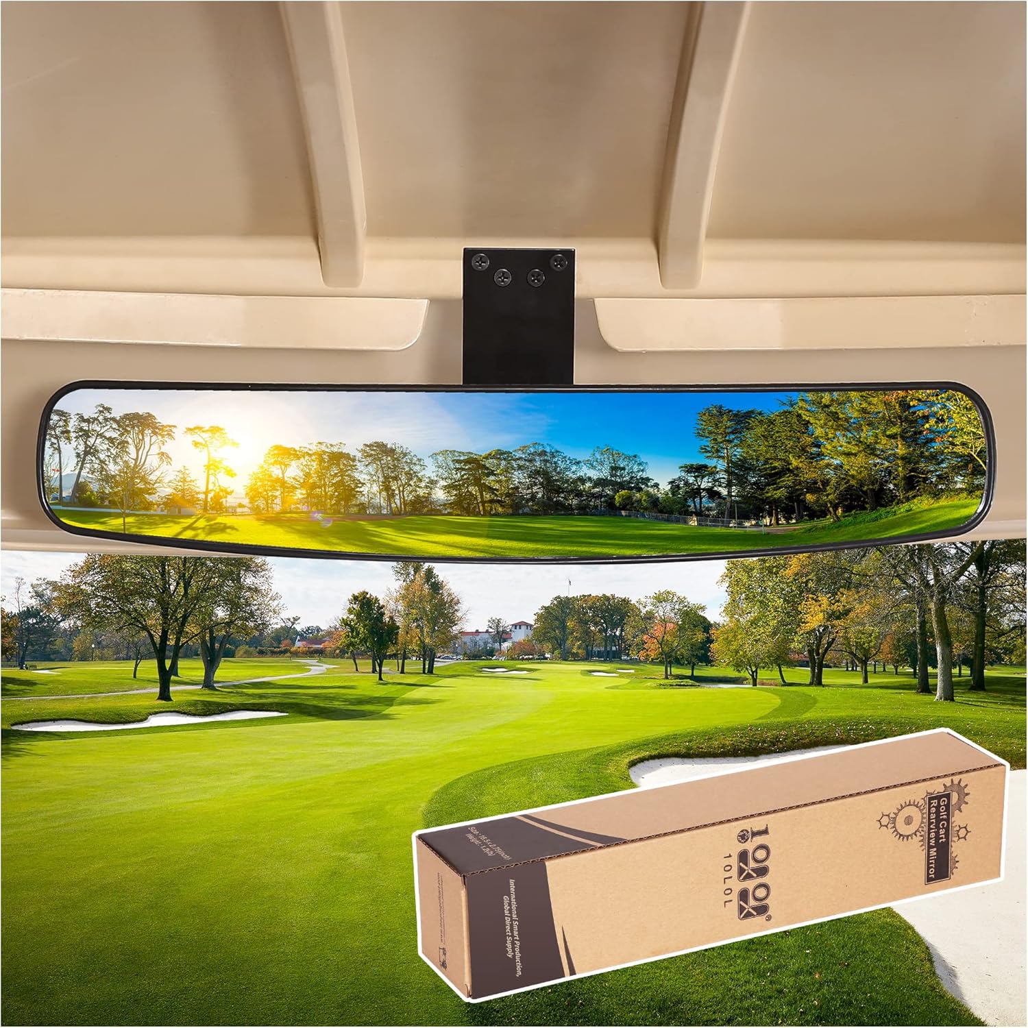 10L0L Golf Cart Rear View Mirror Universal for Yamaha EZGO