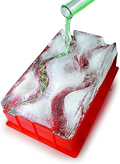 Reusable Ice Luge (Double Track) - Just Add Water, Freeze and Enjoy Within 24 Hours - Great Drinking Accessory - A Perfect...
