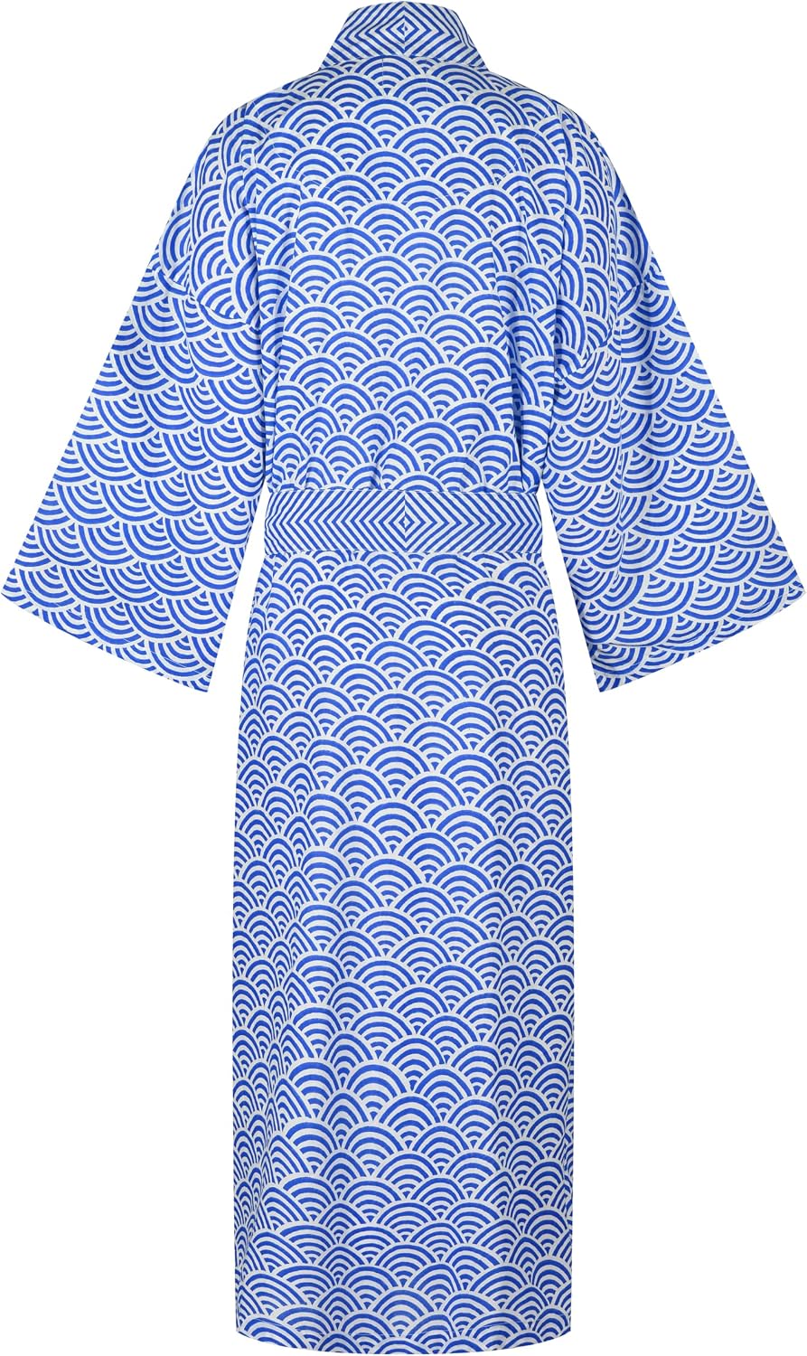 knee length dresses for ladies Women's Brushed Cotton Dressing Gown main image 0