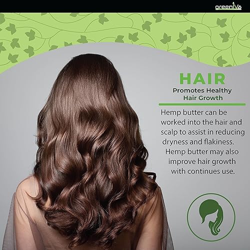 Miniatura 5 de GreenIVe Mantequilla corporal de cáñamo 17,500 mg por onza Aceite de cáñamo cremoso natural crudo y manteca de cacao virgen cultivado orgánicamente.