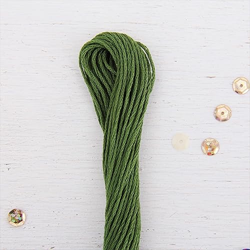 Vista 138 de Threadart - Hilo de bordar de algodón largo egipcio de alta calidad, 12 madejas Morado 6 hilos divisibles de 8.75 yardas cada uno para bordado a