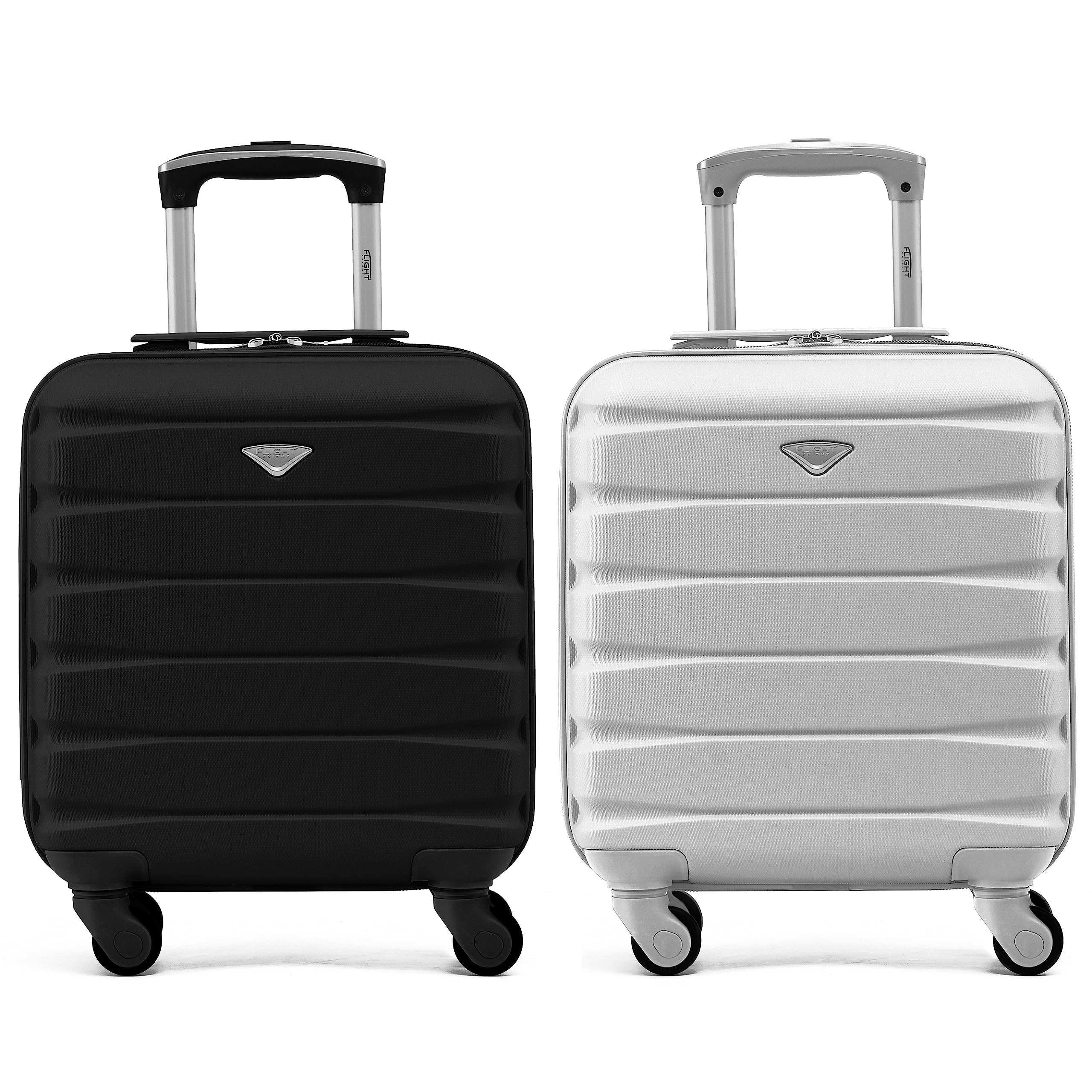 Flight Knight Suitcase Set of 2 Lightweight 4 Wheel ABS Hard Case Cabin Carry On Hand Luggage Approved for Over 100 Airlines Including easyJet, British Airways, Ryanair & Many More 55x35x20cm — view 242
