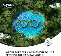 Vista 4 de Cyxus Gafas de bloqueo de luz azul de titanio para hombres y mujeres, anteojos para computadora, anteojos para pantalla y video, antifatiga ocular