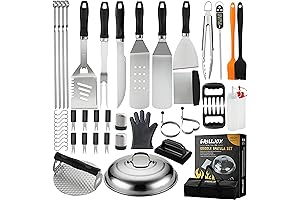 46PC Griddle Accessories Set: The Ultimate Grill Joy for Your Flat Top Grills!