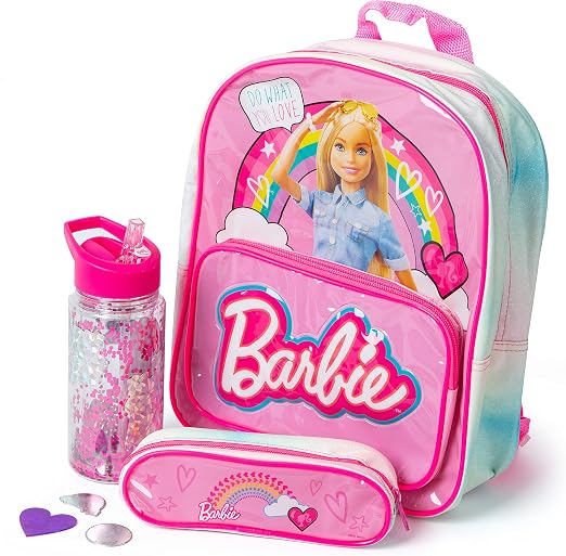 Barbie School Set Includes Backpack, Water Bottle, Pencil Case and ...