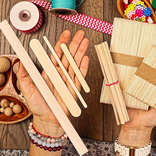Miniatura 3 de Palitos de paletas de varios tamaños  Palitos de madera Jumbo para niños  Varios palos de madera pequeños surtidos
