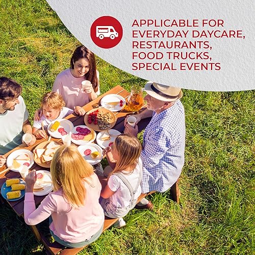 Miniatura 5 de Platos de papel resistentes de 10 pulgadas (paquete de 150) platos desechables para microondas, platos de cena compostables a granel, a prueba de