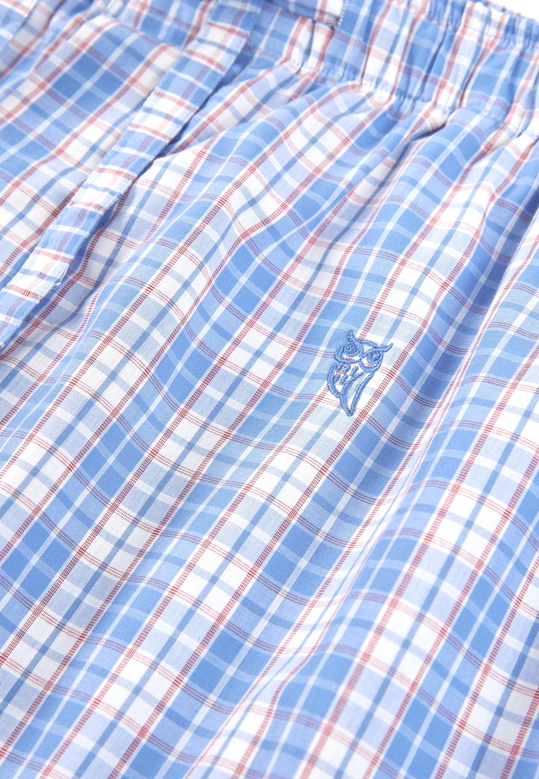 El Búho Nocturno Bas Pyjama Homme Long – Flanelle Coton 100% Hiver/Pantalon Popeline Légère Coton/Mélange/Bambou Carreaux – Pouches Tailles M-3XL Cadeau Noël
