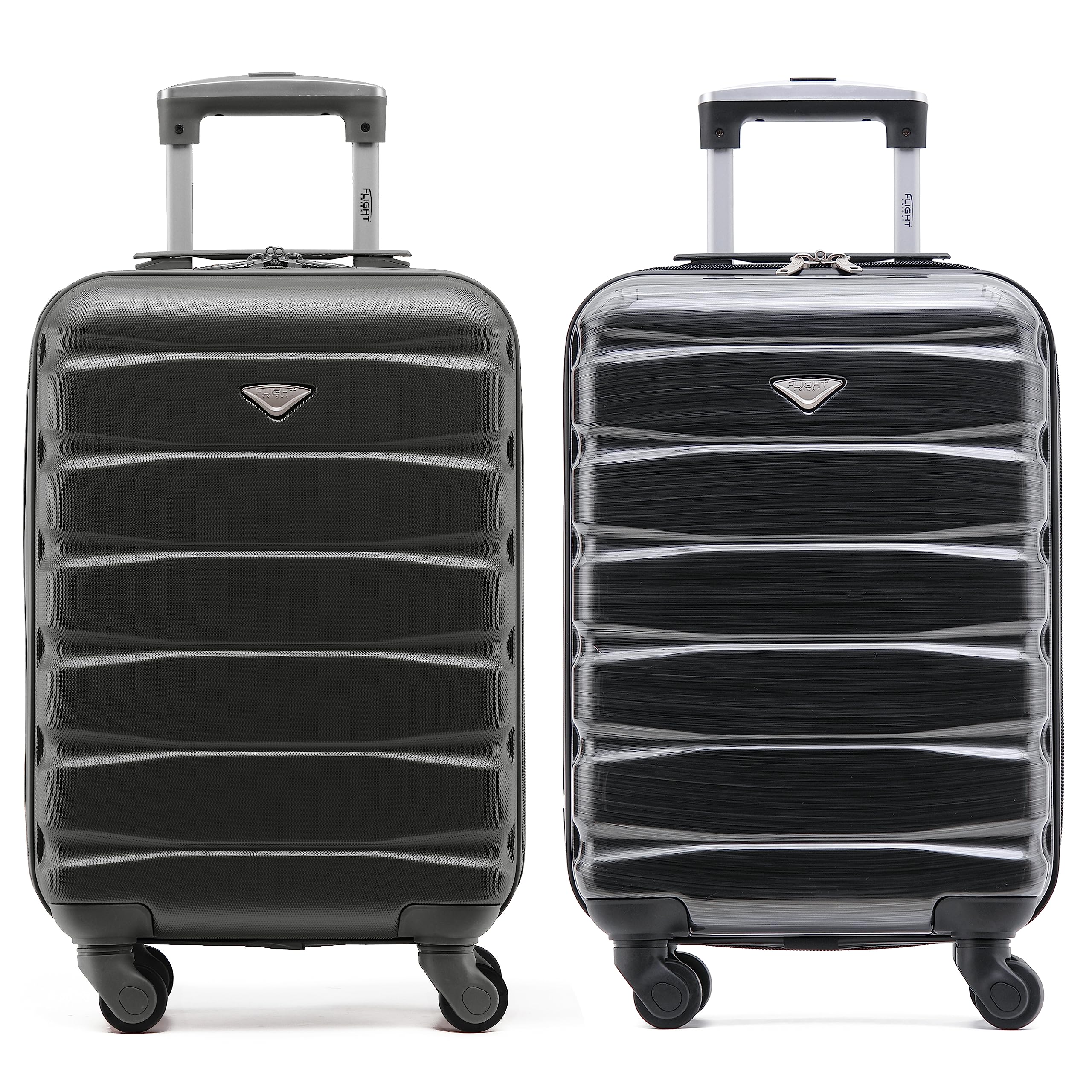 Flight Knight Suitcase Set of 2 Lightweight 4 Wheel ABS Hard Case Cabin Carry On Hand Luggage Approved for Over 100 Airlines Including easyJet, British Airways, Ryanair & Many More 55x35x20cm — view 216