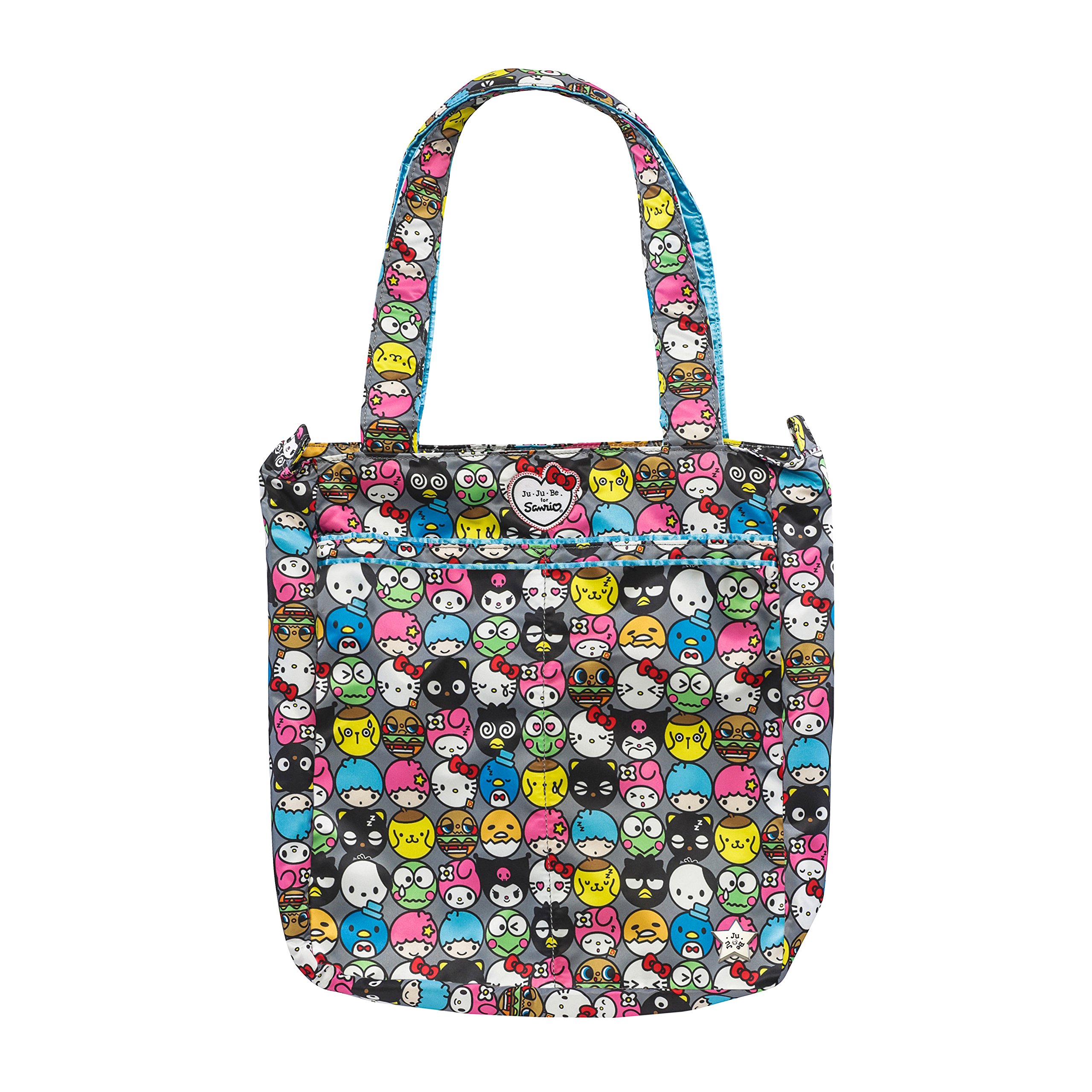 JuJuBe | Be Light Zippered Tote Bag | Foldable Shoulder Bag with Organization Pockets for Diapers, Gym, Travel