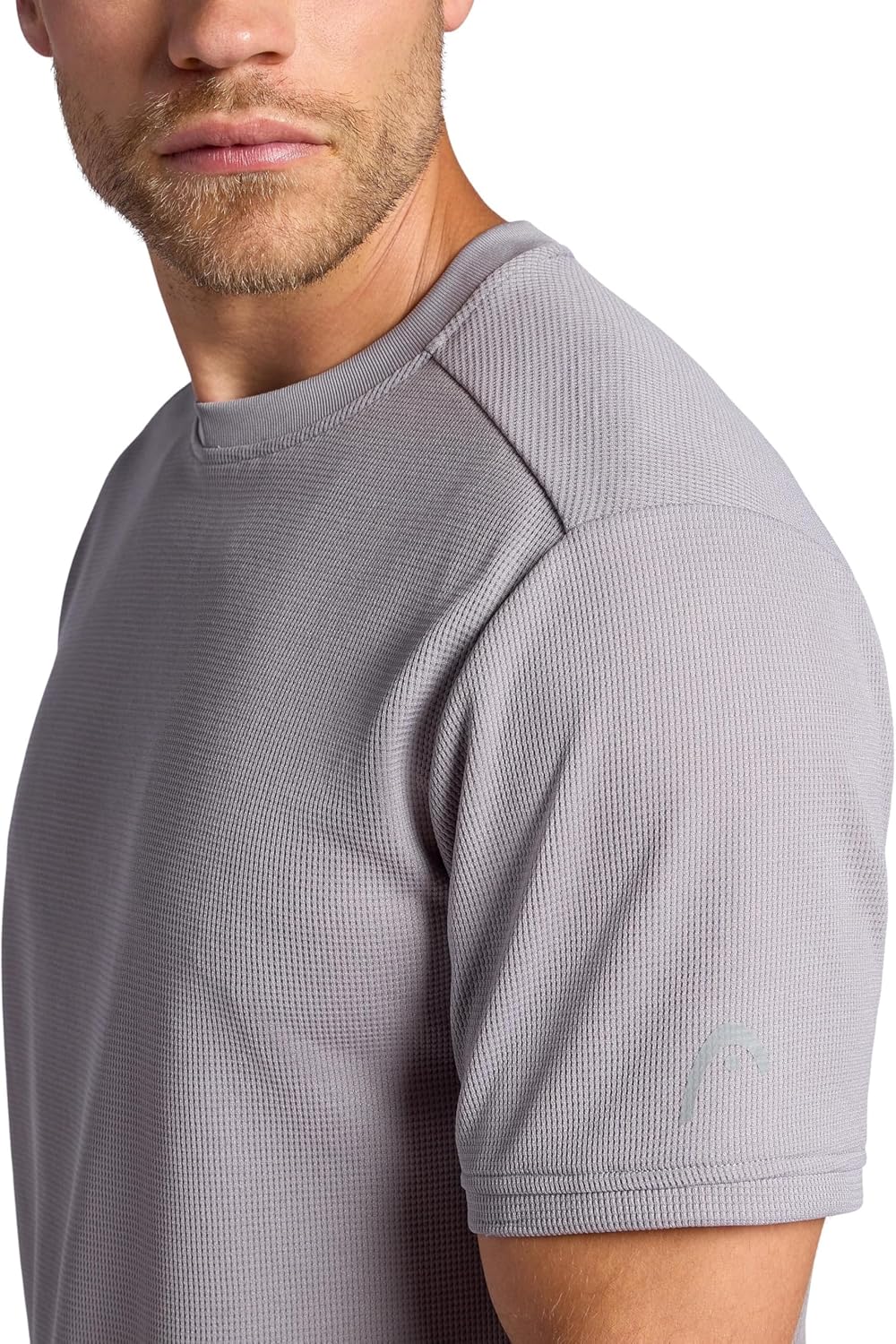 Head Mens Elite Flex Short Sleeve Waffle Tech Crewneck T-Shirt, Relaxed Fit, Midweight Material - Image 4