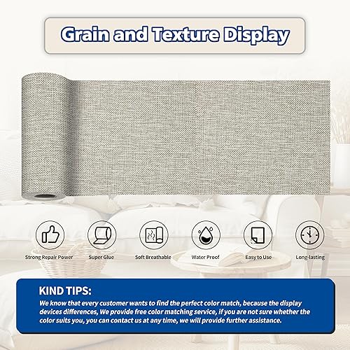 Vista 351 de Parches de reparación de lino grueso, parches de tela de lino autoadhesivos, 8 x 11 pulgadas, 2 unidades, multicolor, se pueden utilizar