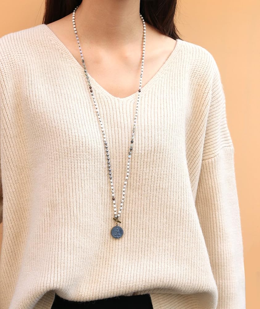 Collana Con Ciondolo Buddha Stones In Argento Sterling 999 E Oro 24k Onde E Sole Equilibrio