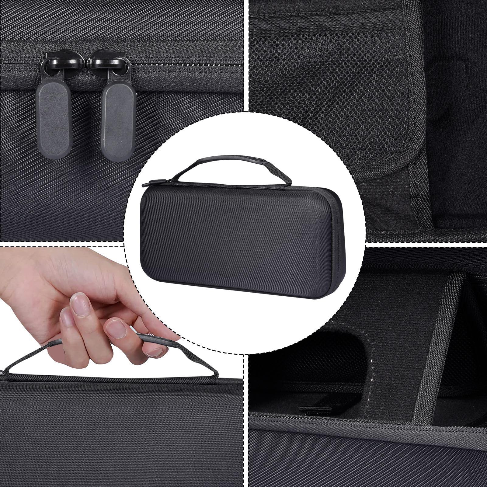 Funda para Sony PlayStation Portal, [Shockproof], Funda Protectora Rígida Case, Funda de Transporte para Sony PlayStation Portal-Negro