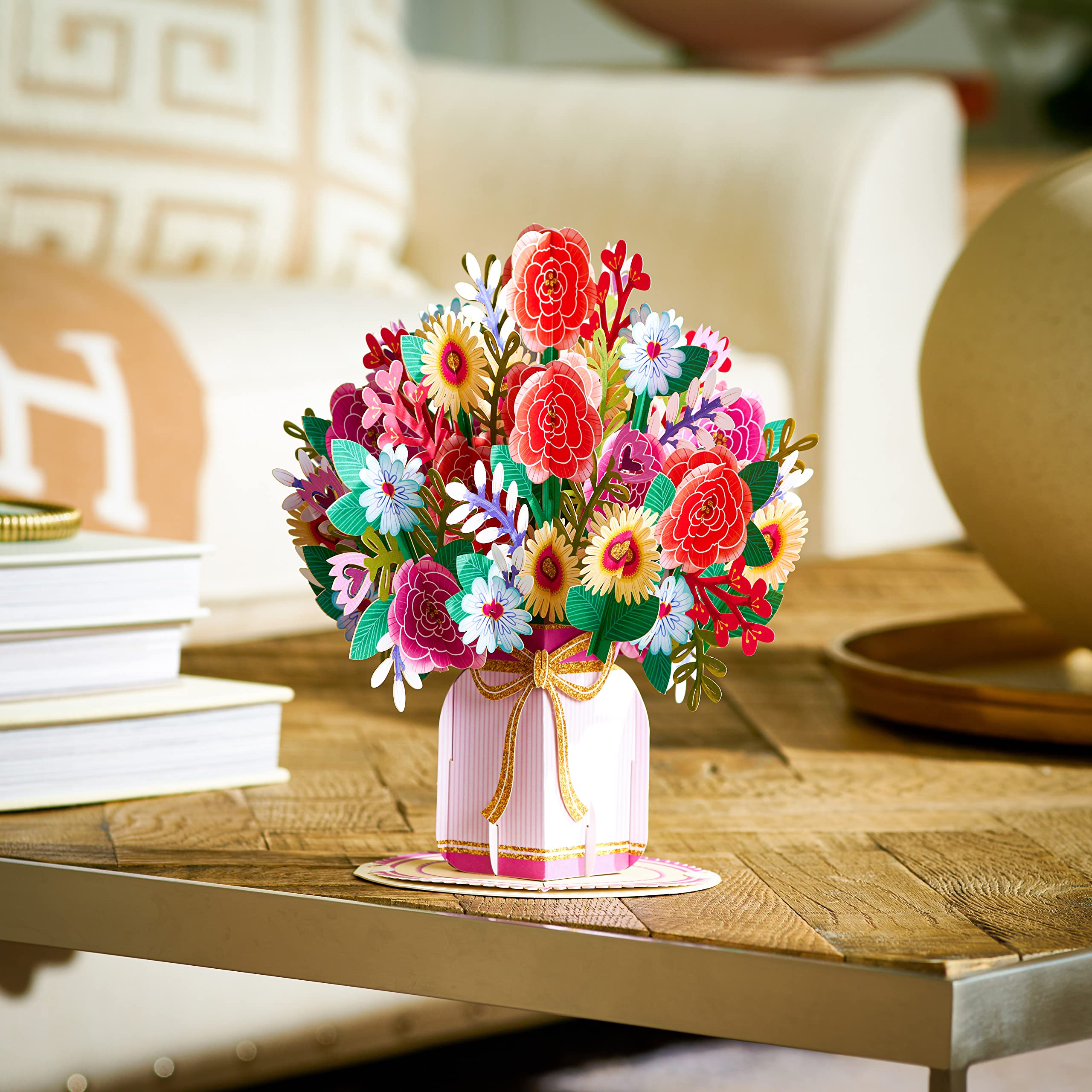 Amazon.com: Paper Love HugePop Harmony Bouquet Pop Up Card, With 