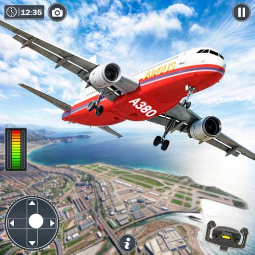 Simulateur de vol d'avion, jeux d'aventure dans le ciel