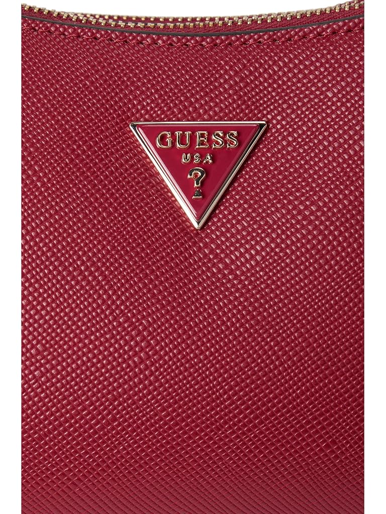 Red GUESS Noelle Ii 3 Compartment Crossbody