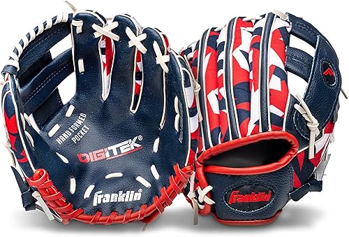 Miniatura 3 de Franklin Sports Kids-Baseball Gloves - RTP Child's Tball Glove - Boys + Girls Teeball Mitt Set - Kids + Toddler - Right or Left Hand Throw - 9.5"