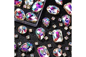 156-Piece Premium Claw Flatback Rhinestones for Sparkling Creations