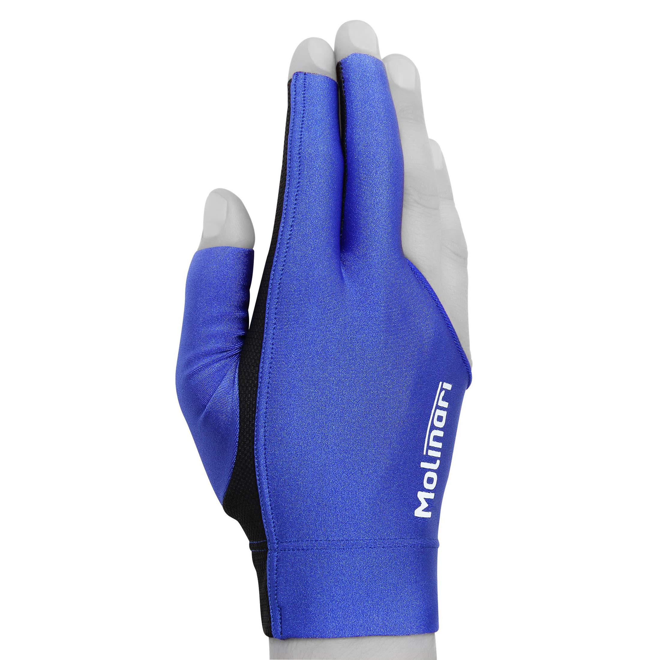 Molinari Billard-Queue-Handschuh für rechte Hand (Linkshänder), Größe XL, Königsblau Sport & Freizeit