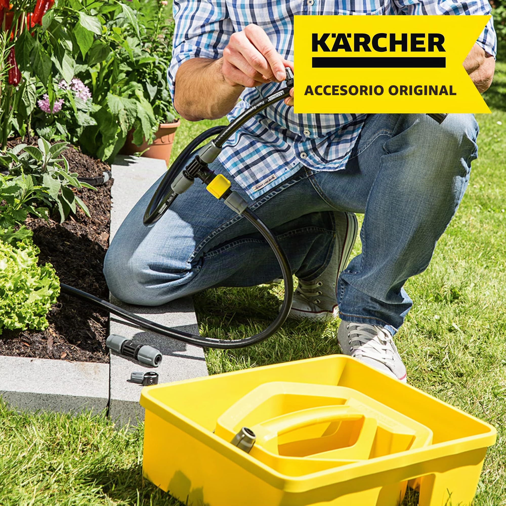 Kärcher - Caja con bomba de aspersión y accesorios