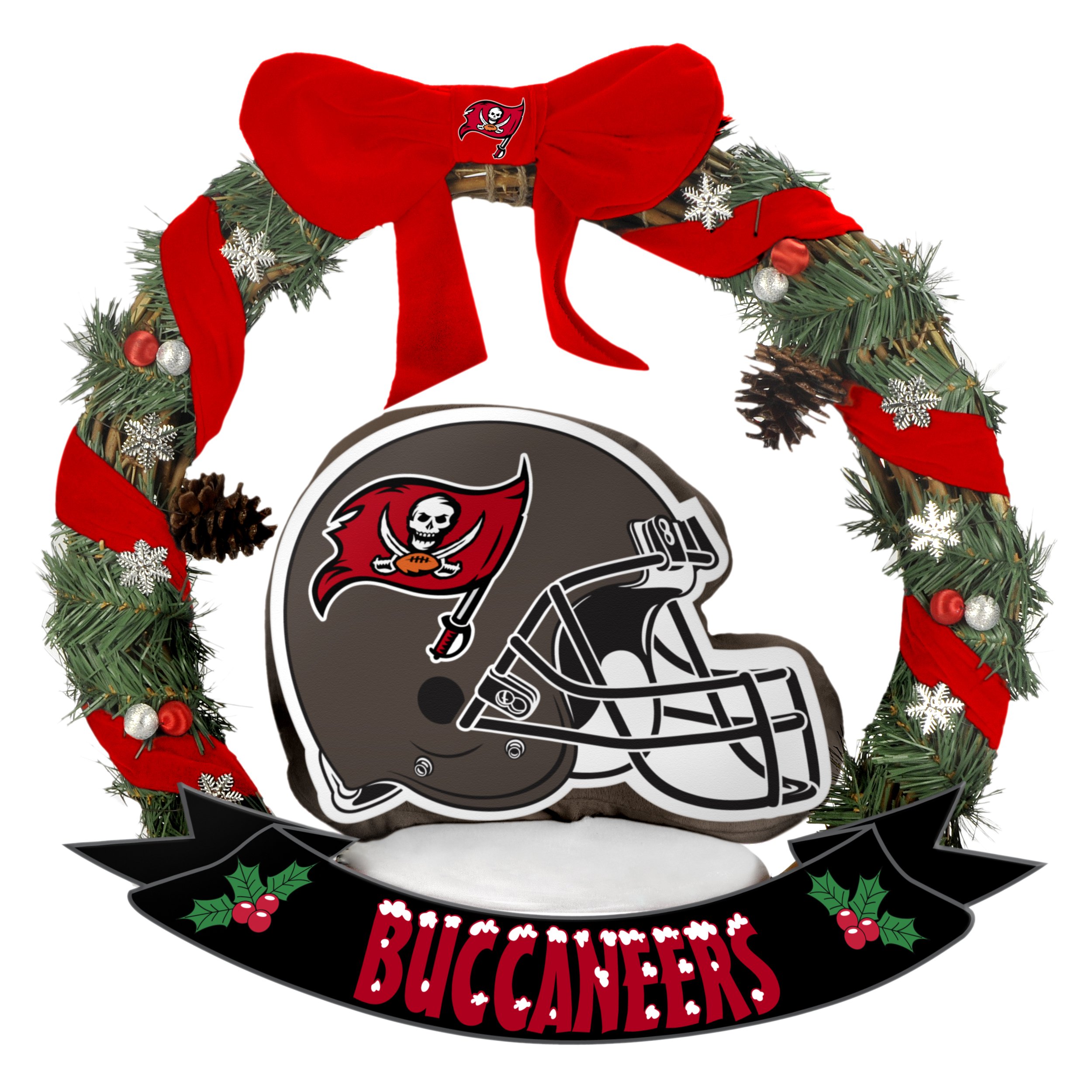 FOCO Tampa Bay Buccaneers 20'' Helmet Door Wreath